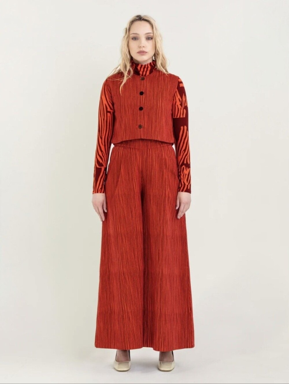 NWT Bel Kazan Sibyl Palazzo Pant Sz 8